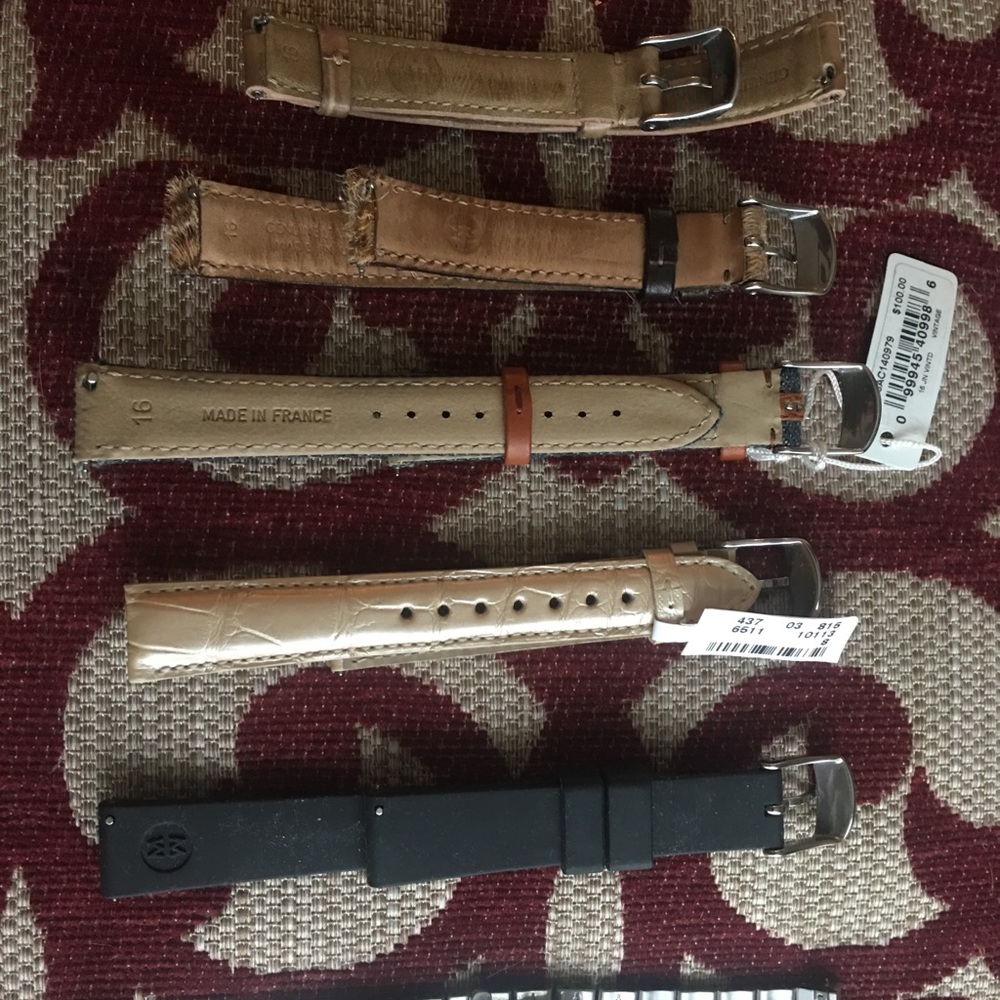 Authentic Michele watch bands 16mm